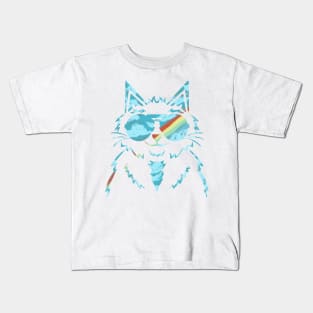 Rainbow Journey Cat Kids T-Shirt